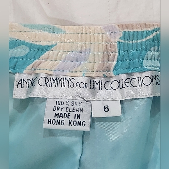 Anne Crimmins For Umi Collection Vintage Paisley Light Blue 2 Piece Skirt Set - Picture 5 of 10